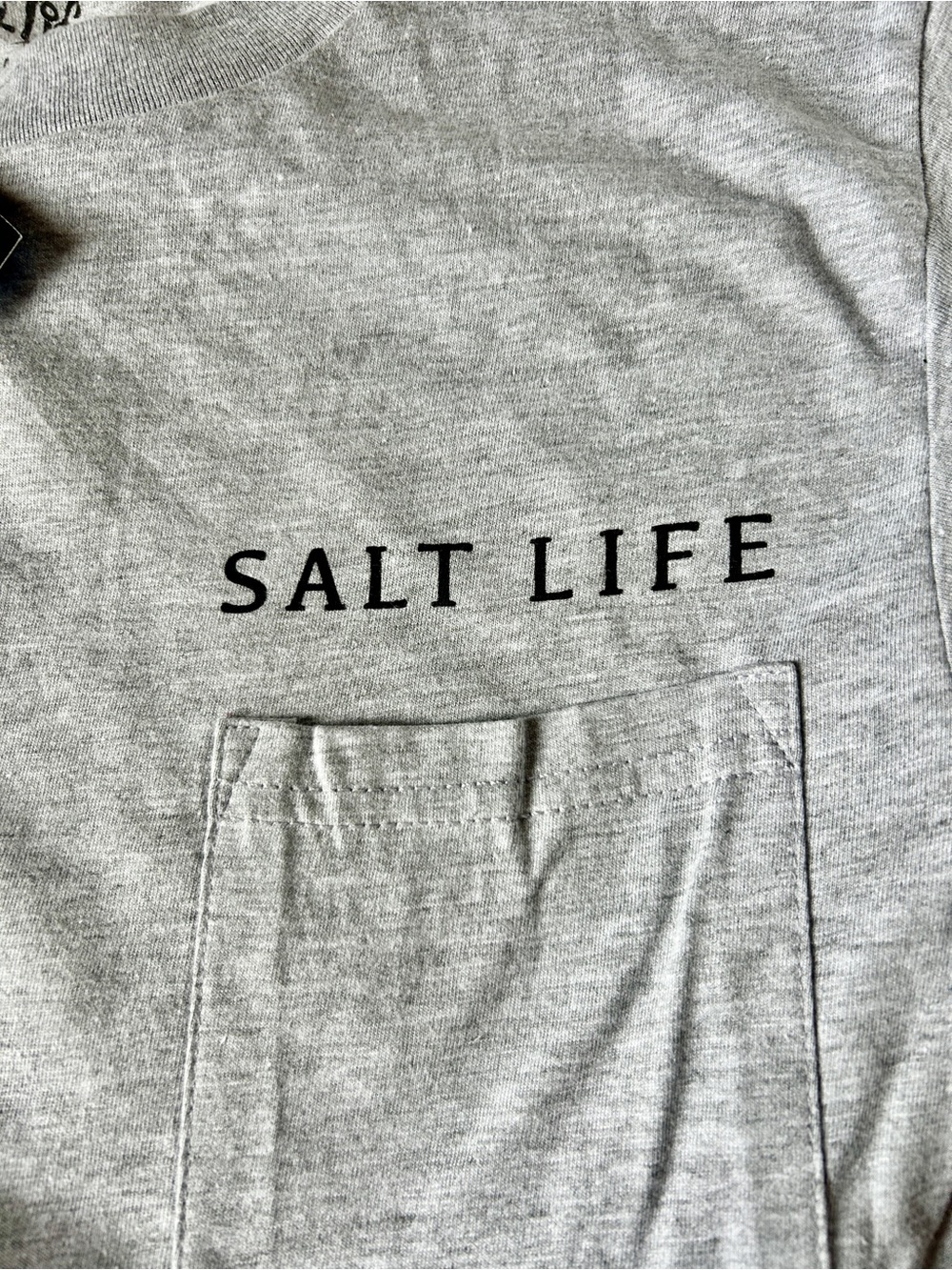 Salt Life Light Gray tee/Guy Harvey Coral tee bundle of 2